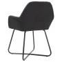 Sillas de comedor 2 unidades tela negro de vidaXL, Sillas de comedor - Ref: Foro24-249813, Precio: 158,96 €, Descuento: %