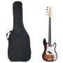 Bajo eléctrico para principiantes y funda marrón blanco 4/4 46" de , Guitarras - Ref: Foro24-70184, Precio: 146,95 €, Descuen...