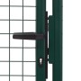 Puerta de valla de acero verde 100x200 cm de , Puertas de jardín - Ref: Foro24-145736, Precio: 205,52 €, Descuento: %
