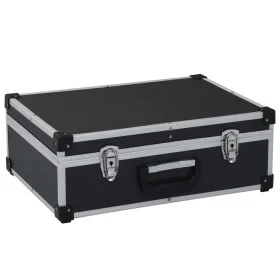 Schwarzer Aluminium-Werkzeugkoffer 46x33x16 cm von vidaXL, Werkzeugkästen - Ref: Foro24-91847, Preis: 61,02 €, Rabatt: %