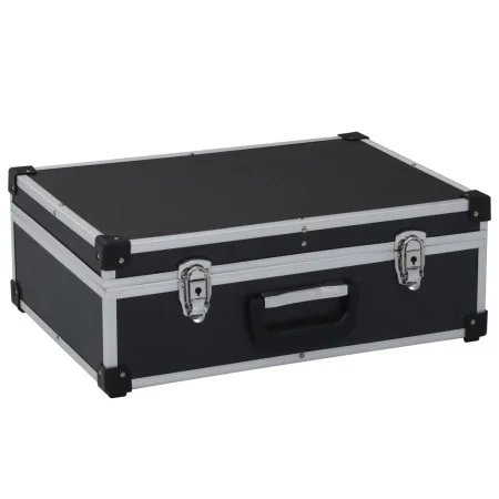 Black aluminum tool case 46x33x16 cm by vidaXL, Toolboxes - Ref: Foro24-91847, Price: 61,02 €, Discount: %