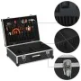 Black aluminum tool case 46x33x16 cm by vidaXL, Toolboxes - Ref: Foro24-91847, Price: 61,02 €, Discount: %