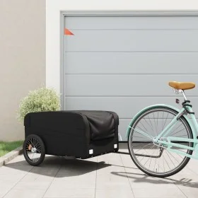 Remolque para bicicleta hierro negro 45 kg de , Remolques para bicicletas - Ref: Foro24-94052, Precio: 93,46 €, Descuento: %