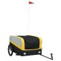 Remolque para bicicleta hierro negro y amarillo 45 kg de , Remolques para bicicletas - Ref: Foro24-94050, Precio: 82,78 €, De...