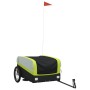 Remolque para bicicleta hierro negro y verde 45 kg de , Remolques para bicicletas - Ref: Foro24-94046, Precio: 88,73 €, Descu...