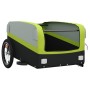 Remolque para bicicleta hierro negro y verde 45 kg de , Remolques para bicicletas - Ref: Foro24-94046, Precio: 88,73 €, Descu...