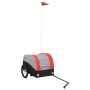 Remolque para bicicleta hierro negro y naranja 30 kg de , Remolques para bicicletas - Ref: Foro24-94117, Precio: 78,93 €, Des...