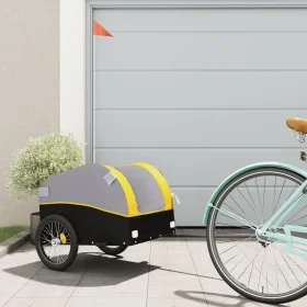 Remolque para bicicleta hierro negro y amarillo 30 kg de , Remolques para bicicletas - Ref: Foro24-94120, Precio: 76,23 €, De...