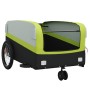 Remolque para bicicleta hierro negro y verde 45 kg de , Remolques para bicicletas - Ref: Foro24-94067, Precio: 89,71 €, Descu...