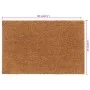Felpudo de fibra de coco natural 65x100 cm de , Felpudos - Ref: Foro24-155604, Precio: 49,36 €, Descuento: %