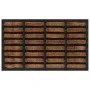 Felpudo rectangular de goma y fibra de coco 45x75 cm de , Felpudos - Ref: Foro24-155665, Precio: 32,14 €, Descuento: %