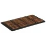 Felpudo rectangular de goma y fibra de coco 45x75 cm de , Felpudos - Ref: Foro24-155665, Precio: 32,14 €, Descuento: %