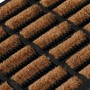 Felpudo rectangular de goma y fibra de coco 45x75 cm de , Felpudos - Ref: Foro24-155665, Precio: 32,26 €, Descuento: %