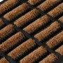 Felpudo rectangular de goma y fibra de coco 45x75 cm de , Felpudos - Ref: Foro24-155665, Precio: 32,14 €, Descuento: %