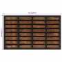 Felpudo rectangular de goma y fibra de coco 45x75 cm de , Felpudos - Ref: Foro24-155665, Precio: 32,26 €, Descuento: %