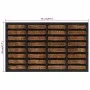 Felpudo rectangular de goma y fibra de coco 45x75 cm de , Felpudos - Ref: Foro24-155665, Precio: 32,14 €, Descuento: %