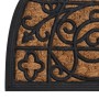 Felpudo semicircular de goma y fibra de coco 45x75 cm de , Felpudos - Ref: Foro24-155667, Precio: 24,41 €, Descuento: %