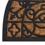 Felpudo semicircular de goma y fibra de coco 45x75 cm de , Felpudos - Ref: Foro24-155667, Precio: 24,58 €, Descuento: %