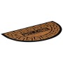 Felpudo semicircular de goma y fibra de coco 45x75 cm de , Felpudos - Ref: Foro24-155885, Precio: 22,07 €, Descuento: %
