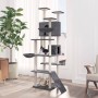Rascador para gatos con postes de sisal gris oscuro 191 cm de , Mobiliario para gatos - Ref: Foro24-171596, Precio: 114,36 €,...