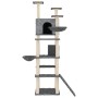 Rascador para gatos con postes de sisal gris oscuro 191 cm de , Mobiliario para gatos - Ref: Foro24-171596, Precio: 114,36 €,...