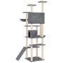 Rascador para gatos con postes de sisal gris oscuro 191 cm de , Mobiliario para gatos - Ref: Foro24-171596, Precio: 114,36 €,...