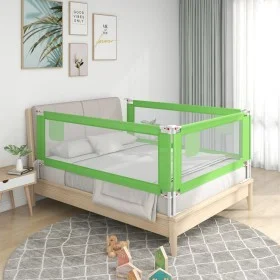 Barandilla de seguridad cama de niño verde tela 120x25 cm de , Barandillas de seguridad - Ref: Foro24-10191, Precio: 31,53 €,...