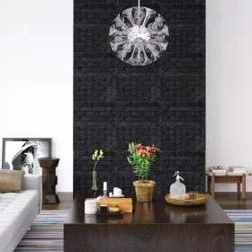 Papel pintado autoadhesivo ladrillos 3D 10 unidades negro de , Papel pintado - Ref: Foro24-150724, Precio: 33,67 €, Descuento: %