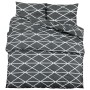 Juego de funda nórdica algodón gris 240x220 cm de , Fundas de nórdico - Ref: Foro24-136048, Precio: 29,98 €, Descuento: %