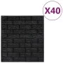 Papel pintado autoadhesivo ladrillos 3D 40 unidades negro de , Papel pintado - Ref: Foro24-150726, Precio: 101,81 €, Descuent...