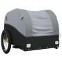 Remolque para bicicleta hierro negro y gris 30 kg de , Remolques para bicicletas - Ref: Foro24-94119, Precio: 84,54 €, Descue...