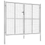 Gartentor aus silber verzinktem Stahl, 306 x 250 cm von vidaXL, Gartentore - Ref: Foro24-144766, Preis: 586,26 €, Rabatt: %