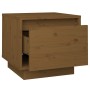 Mesita de noche madera maciza de pino marrón miel 35x34x32 cm de vidaXL, Mesitas de noche - Ref: Foro24-813401, Precio: 42,39...