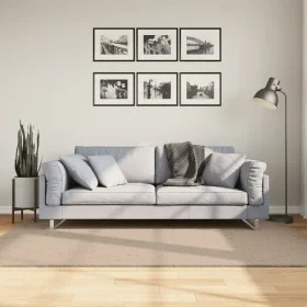 Alfombra de pelo corto suave lavable HUARTE arena 140x200 cm de , Alfombras - Ref: Foro24-375058, Precio: 77,59 €, Descuento: %