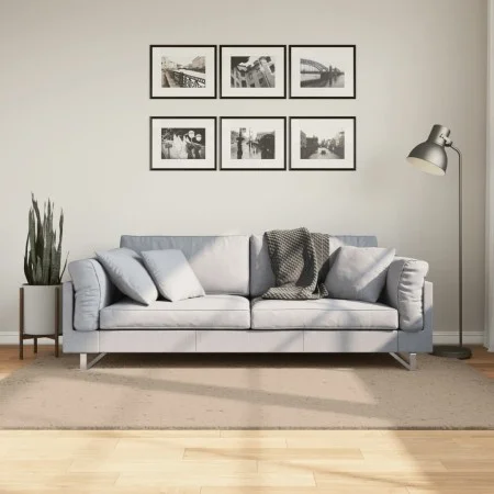 Alfombra de pelo corto suave lavable HUARTE arena 140x200 cm de , Alfombras - Ref: Foro24-375058, Precio: 77,59 €, Descuento: %