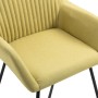 Sillas de comedor 2 unidades tela verde de vidaXL, Sillas de comedor - Ref: Foro24-249812, Precio: 161,55 €, Descuento: %