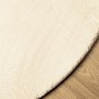 Alfombra de pelo corto suave lavable HUARTE crema Ø 100 cm de , Alfombras - Ref: Foro24-375047, Precio: 41,55 €, Descuento: %