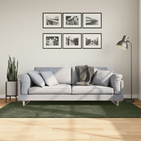 Alfombra pelo corto suave lavable HUARTE verde bosque 100x200cm de , Alfombras - Ref: Foro24-375093, Precio: 62,34 €, Descuen...