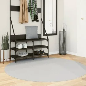 Alfombra de pelo corto suave lavable HUARTE gris Ø 160 cm de , Alfombras - Ref: Foro24-375087, Precio: 76,04 €, Descuento: %