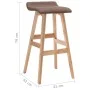 Taburete de cocina tela gris taupe de vidaXL, Taburetes de cocina - Ref: Foro24-249576, Precio: 80,27 €, Descuento: %