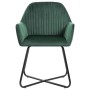 Sillas comedor 2 unidades de terciopelo verde de vidaXL, Sillas de comedor - Ref: Foro24-249803, Precio: 188,25 €, Descuento: %