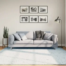 Alfombra de pelo corto suave lavable HUARTE azul 200x200 cm de , Alfombras - Ref: Foro24-375137, Precio: 81,83 €, Descuento: %