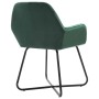 Sillas comedor 2 unidades de terciopelo verde de vidaXL, Sillas de comedor - Ref: Foro24-249803, Precio: 188,25 €, Descuento: %