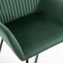 Sillas comedor 2 unidades de terciopelo verde de vidaXL, Sillas de comedor - Ref: Foro24-249803, Precio: 188,25 €, Descuento: %