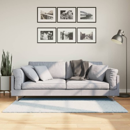Alfombra de pelo corto suave lavable HUARTE azul 80x150 cm de , Alfombras - Ref: Foro24-375128, Precio: 32,28 €, Descuento: %