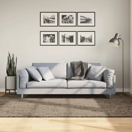 Alfombra pelo largo aspecto brillante ISTAN gris 160x230 cm de , Alfombras - Ref: Foro24-375678, Precio: 70,03 €, Descuento: %
