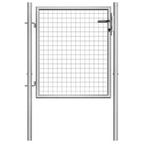 Gartentor silberverzinkter Stahl 105x125 cm von vidaXL, Gartentore - Ref: Foro24-144755, Preis: 145,97 €, Rabatt: %