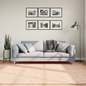 Alfombra de pelo corto suave lavable HUARTE rosado 200x200 cm de , Alfombras - Ref: Foro24-375156, Precio: 78,42 €, Descuento: %