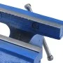 Cast iron blue 125 mm bench vise by , Clamps and screws - Ref: Foro24-154639, Price: 56,04 €, Discount: %