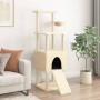 Rascador para gatos con postes de sisal crema 153 cm de , Mobiliario para gatos - Ref: Foro24-172115, Precio: 79,64 €, Descue...